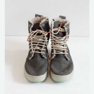 Satorian Women’s Gray High-Top Shoes Fleece Lined